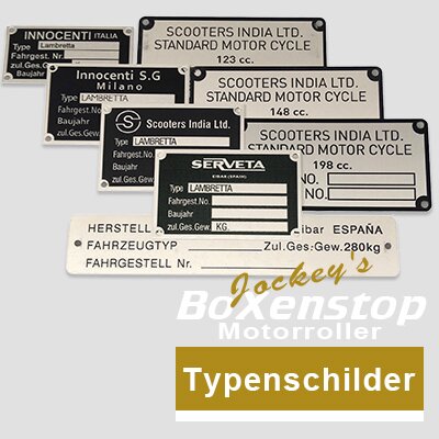 Typenschilder
