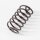 Upright compression seat spring