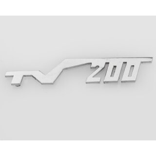 Schriftzug "TV200" -Beinschild-