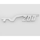 Schriftzug "TV200" -Beinschild-