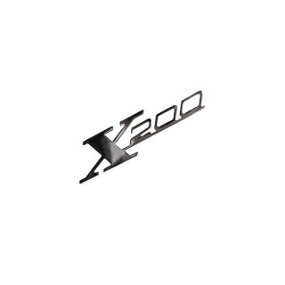 Schriftzug "X200" -Beinschild-