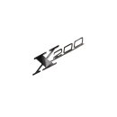 Schriftzug "X200" -Beinschild-