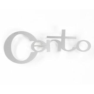 Schriftzug "Cento" -Beinschild-