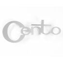 Schriftzug "Cento" -Beinschild-
