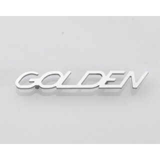 Schriftzug "Golden" -Beinschild-