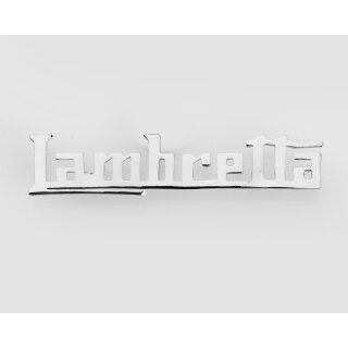 Schriftzug "Lambretta" Lui/Luna/Vega/Cometa (späte Modelle)