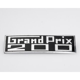 Schriftzug "Grand Prix 200" -Beinschild-