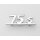 Schriftzug "75s" -Beinschild-