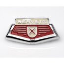 Horn cover badge "Serveta" (metal)