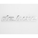 Schriftzug "de Luxe" -Beinschild-