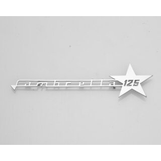 Schriftzug "Lambretta 125" mit Stern