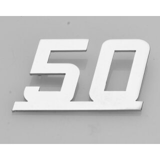 Legshield badge "50" for J50 DeLuxe