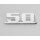 Schriftzug "50" f. J50 Special (klein) -Beinschild-
