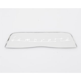 Rear frame badge "Lambretta" white Serveta