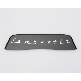 Rear frame badge "Lambretta" black Serveta