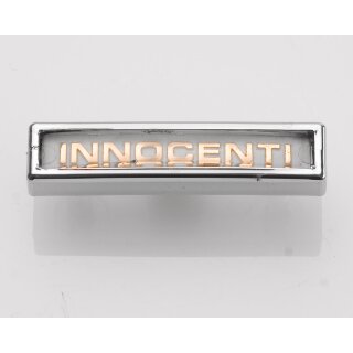 Emblem "Innocenti" über Hupe J50-J125 3-Gang (Plastik)