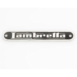 Seat badge "Lambretta"