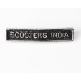 Rear frame badge "Scooters India"