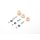 Number plate spacing/fixing kit Serie 1/2