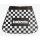 Mudflap "Lambretta" black/white (chequered)