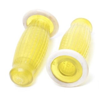 Handlebar grips ""Bubble - Superflex" yellow (Ø 22mm/120mm)