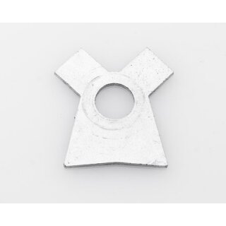 Disc brake adjustment screw tab washer