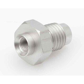 Stirnverschraubung "Modular" (M10x1) Edelstahl, drehbar, silber