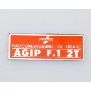 Petrol flap sticker red from 68
