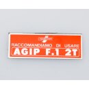 Petrol flap sticker red from 68