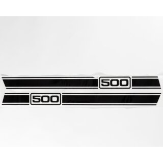 Aufklebersatz Jet "200" f. Seitenhauben schwarz