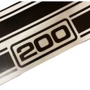 Aufklebersatz Jet "200" f. Seitenhauben schwarz
