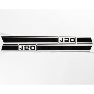 Aufklebersatz Jet "150" f. Seitenhauben schwarz