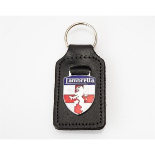 Key ring "St- George cross" leather/metall