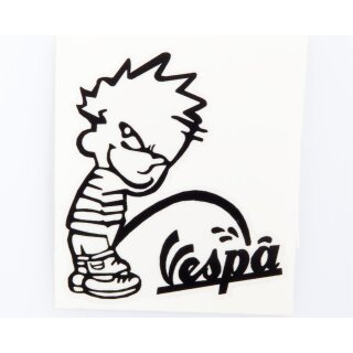 Aufkleber Männchen-Vespa 55x50mm