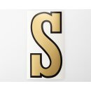 Sticker "S" gold/black ca. 125x65mm