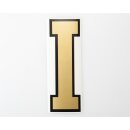 Buchstabe "I" gold/schwarz 125x65mm