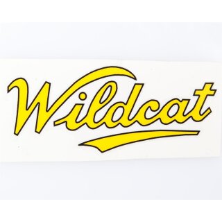 Sticker "Wildcat" yellow/black ca. 90x35mm