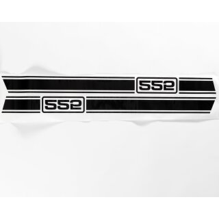 Sidepanel sticker set Jet "225" black