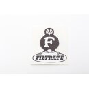 Aufkleber "Filtrate"  -weiß/schwarz- (ca....