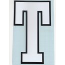 Sticker "T" white/black ca. 125x65mm