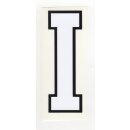 Sticker "I" white/black ca. 125x65mm