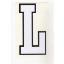 Sticker "L" white/black ca. 125x65mm