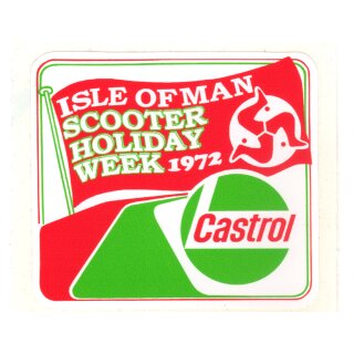 Sticker "The isle of man scooter holiday week 1972"