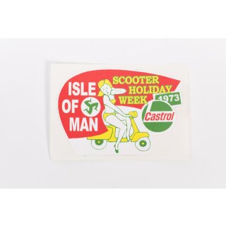 Sticker "The isle of man scooter holiday week 1973"