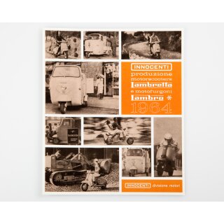 Prospekt von 1964 (Serie3/TV/ Cento/Lambro) Lambretta