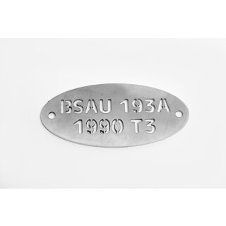 Plate for exhaust BSAU 193A 1990T3  