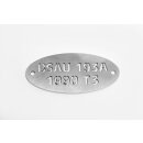 Plate for exhaust "BSAU 193A 1990T3"