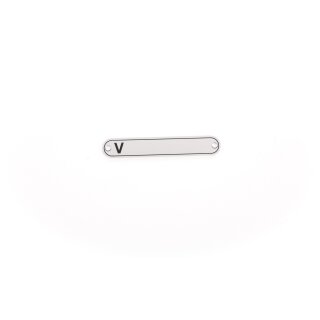 Typenschild Fahrgestellnummer V-. deutsche Modelle (60x12mm)