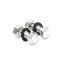 Stand nut & bolt set "IVS" M8/14mm (zinc)