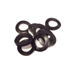 Wavy washern Ø 4mm "black" (set of 10)